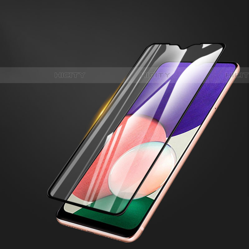 Schutzfolie Full Coverage Displayschutzfolie Panzerfolie Gehärtetes Glas Glasfolie Skins zum Aufkleben Panzerglas F02 für Samsung Galaxy A01 SM-A015 Schwarz Plus