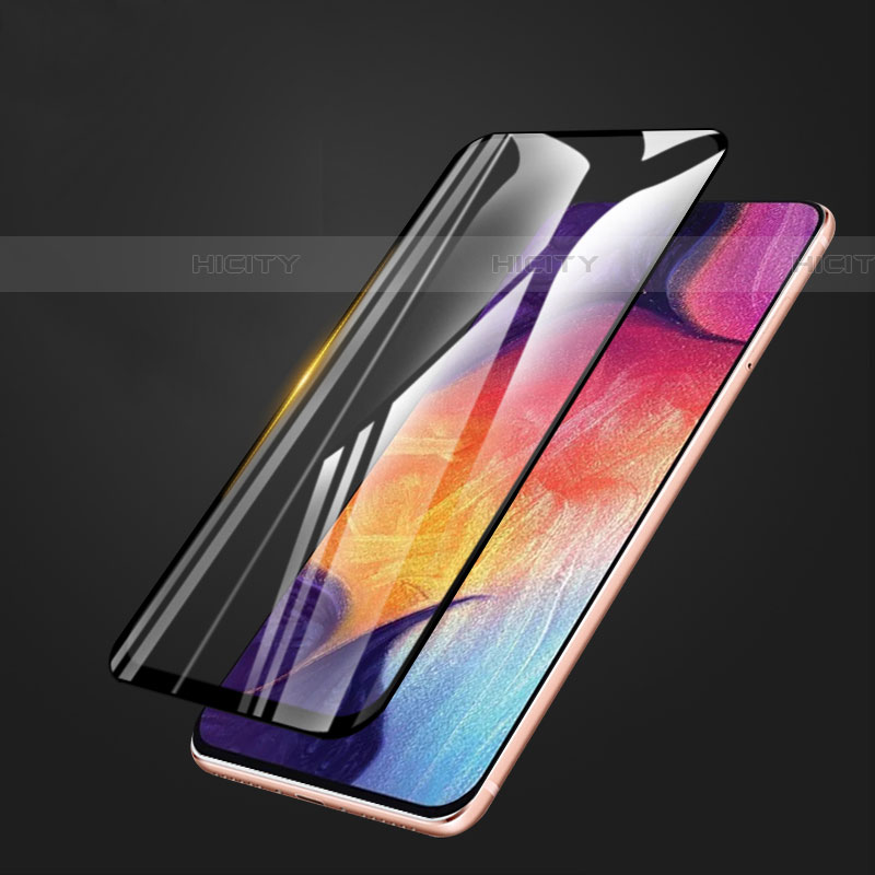 Schutzfolie Full Coverage Displayschutzfolie Panzerfolie Gehärtetes Glas Glasfolie Skins zum Aufkleben Panzerglas F02 für Samsung Galaxy A52 4G Schwarz