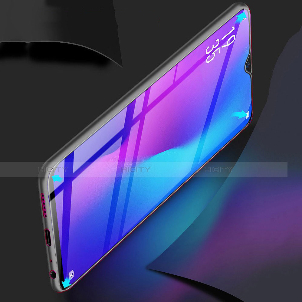 Schutzfolie Full Coverage Displayschutzfolie Panzerfolie Gehärtetes Glas Glasfolie Skins zum Aufkleben Panzerglas F02 für Samsung Galaxy A70 Schwarz