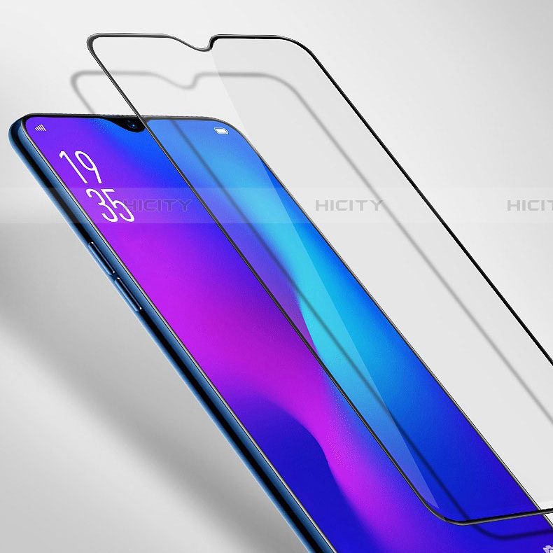 Schutzfolie Full Coverage Displayschutzfolie Panzerfolie Gehärtetes Glas Glasfolie Skins zum Aufkleben Panzerglas F02 für Samsung Galaxy A70S Schwarz