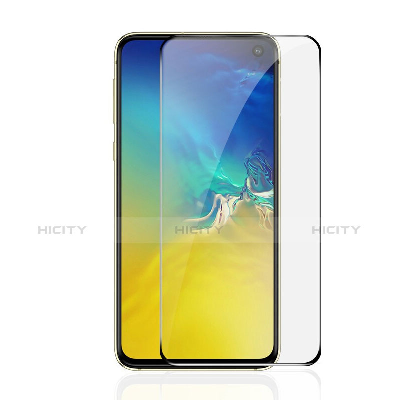 Schutzfolie Full Coverage Displayschutzfolie Panzerfolie Gehärtetes Glas Glasfolie Skins zum Aufkleben Panzerglas F02 für Samsung Galaxy S10e Schwarz