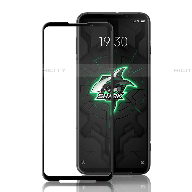 Schutzfolie Full Coverage Displayschutzfolie Panzerfolie Gehärtetes Glas Glasfolie Skins zum Aufkleben Panzerglas F02 für Xiaomi Black Shark 3 Schwarz