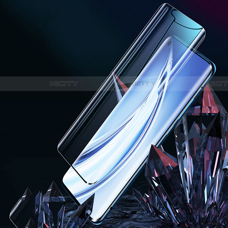 Schutzfolie Full Coverage Displayschutzfolie Panzerfolie Gehärtetes Glas Glasfolie Skins zum Aufkleben Panzerglas F02 für Xiaomi Mi 10 Schwarz