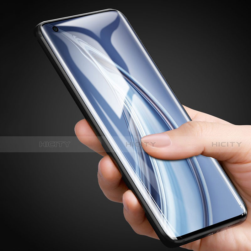 Schutzfolie Full Coverage Displayschutzfolie Panzerfolie Gehärtetes Glas Glasfolie Skins zum Aufkleben Panzerglas F02 für Xiaomi Mi 10 Ultra Schwarz groß