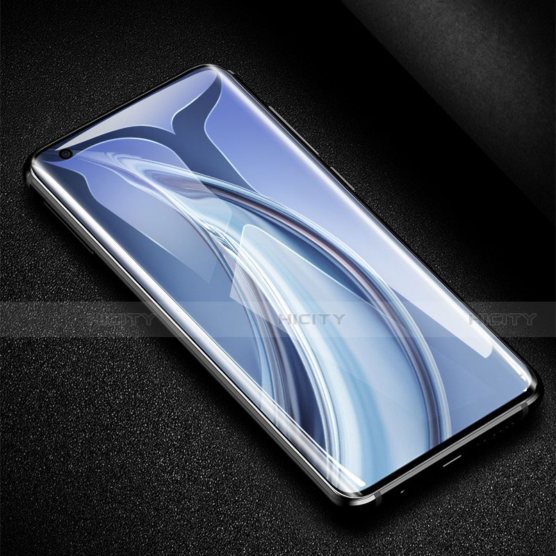 Schutzfolie Full Coverage Displayschutzfolie Panzerfolie Gehärtetes Glas Glasfolie Skins zum Aufkleben Panzerglas F02 für Xiaomi Mi 10 Ultra Schwarz groß