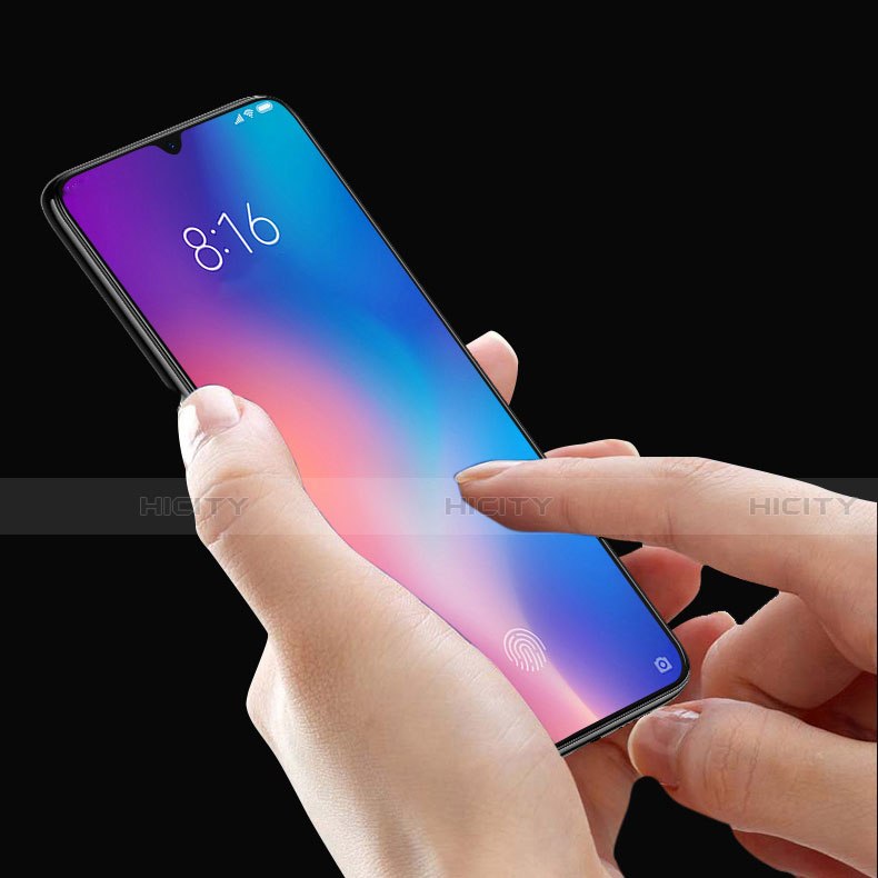 Schutzfolie Full Coverage Displayschutzfolie Panzerfolie Gehärtetes Glas Glasfolie Skins zum Aufkleben Panzerglas F02 für Xiaomi Mi 9 Lite Schwarz