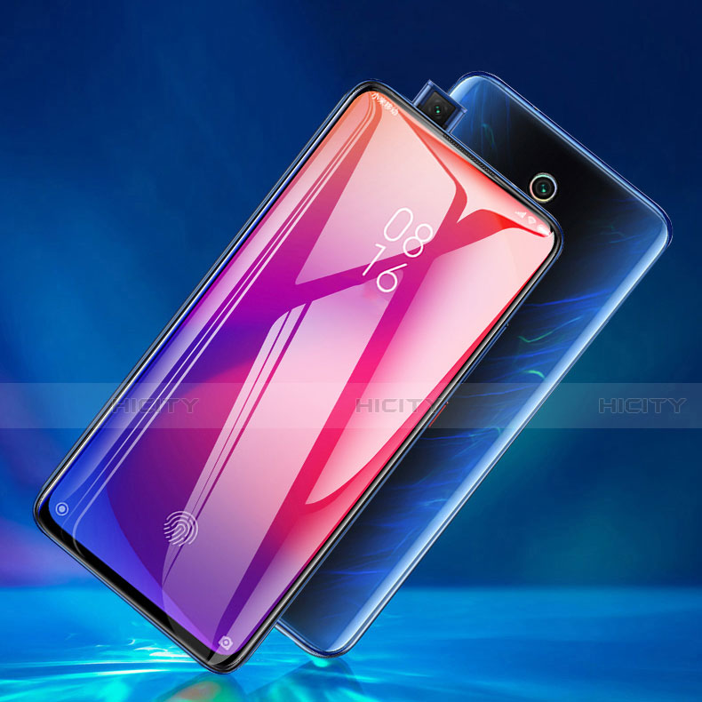 Schutzfolie Full Coverage Displayschutzfolie Panzerfolie Gehärtetes Glas Glasfolie Skins zum Aufkleben Panzerglas F02 für Xiaomi Mi 9T Schwarz