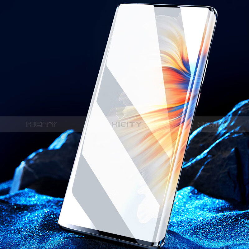 Schutzfolie Full Coverage Displayschutzfolie Panzerfolie Gehärtetes Glas Glasfolie Skins zum Aufkleben Panzerglas F02 für Xiaomi Mi Mix 4 5G Schwarz