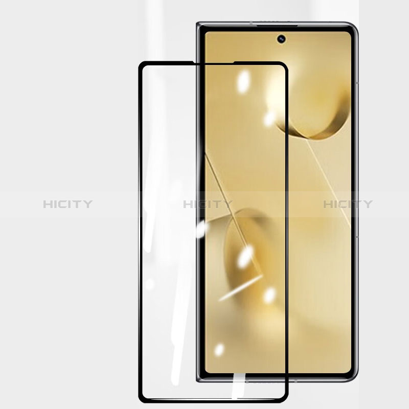 Schutzfolie Full Coverage Displayschutzfolie Panzerfolie Gehärtetes Glas Glasfolie Skins zum Aufkleben Panzerglas F02 für Xiaomi Mix Fold 2 5G Schwarz