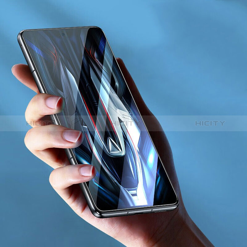 Schutzfolie Full Coverage Displayschutzfolie Panzerfolie Gehärtetes Glas Glasfolie Skins zum Aufkleben Panzerglas F02 für Xiaomi Poco F4 GT 5G Schwarz