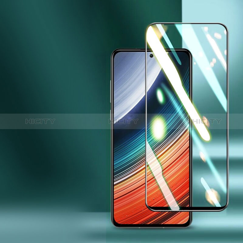 Schutzfolie Full Coverage Displayschutzfolie Panzerfolie Gehärtetes Glas Glasfolie Skins zum Aufkleben Panzerglas F02 für Xiaomi Redmi K40S 5G Schwarz