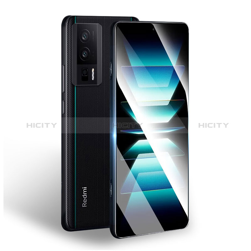 Schutzfolie Full Coverage Displayschutzfolie Panzerfolie Gehärtetes Glas Glasfolie Skins zum Aufkleben Panzerglas F02 für Xiaomi Redmi K60 5G Schwarz