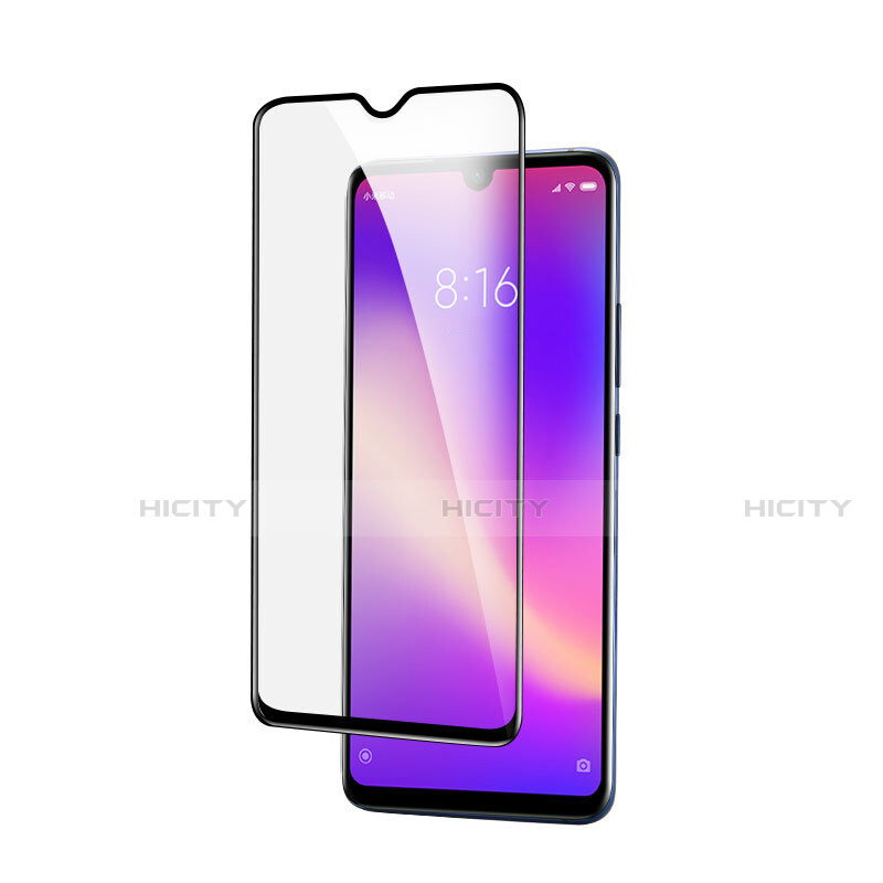 Schutzfolie Full Coverage Displayschutzfolie Panzerfolie Gehärtetes Glas Glasfolie Skins zum Aufkleben Panzerglas F02 für Xiaomi Redmi Note 8 Pro Schwarz