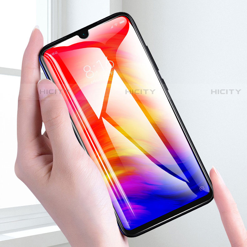 Schutzfolie Full Coverage Displayschutzfolie Panzerfolie Gehärtetes Glas Glasfolie Skins zum Aufkleben Panzerglas F02 für Xiaomi Redmi Note 8T Schwarz