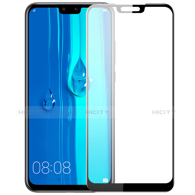 Schutzfolie Full Coverage Displayschutzfolie Panzerfolie Gehärtetes Glas Glasfolie Skins zum Aufkleben Panzerglas F03 für Huawei Enjoy 9 Plus Schwarz