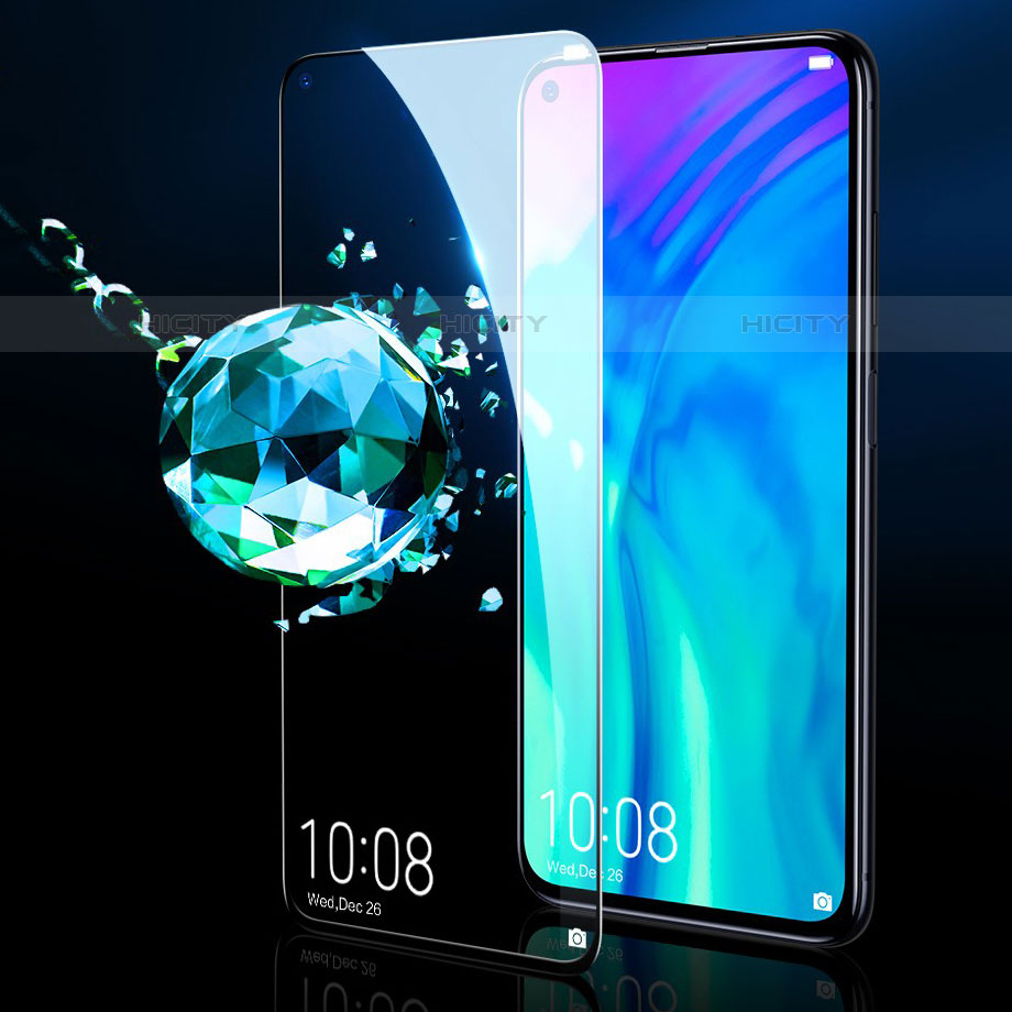 Schutzfolie Full Coverage Displayschutzfolie Panzerfolie Gehärtetes Glas Glasfolie Skins zum Aufkleben Panzerglas F03 für Huawei Honor 20 Schwarz