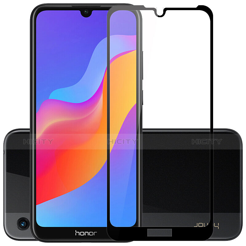 Schutzfolie Full Coverage Displayschutzfolie Panzerfolie Gehärtetes Glas Glasfolie Skins zum Aufkleben Panzerglas F03 für Huawei Honor 8A Schwarz