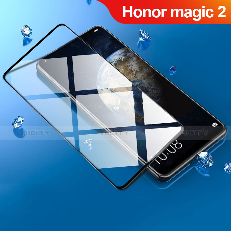 Schutzfolie Full Coverage Displayschutzfolie Panzerfolie Gehärtetes Glas Glasfolie Skins zum Aufkleben Panzerglas F03 für Huawei Honor Magic 2 Schwarz