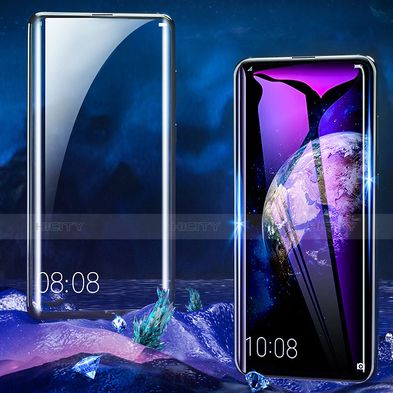 Schutzfolie Full Coverage Displayschutzfolie Panzerfolie Gehärtetes Glas Glasfolie Skins zum Aufkleben Panzerglas F03 für Huawei Honor Magic 2 Schwarz