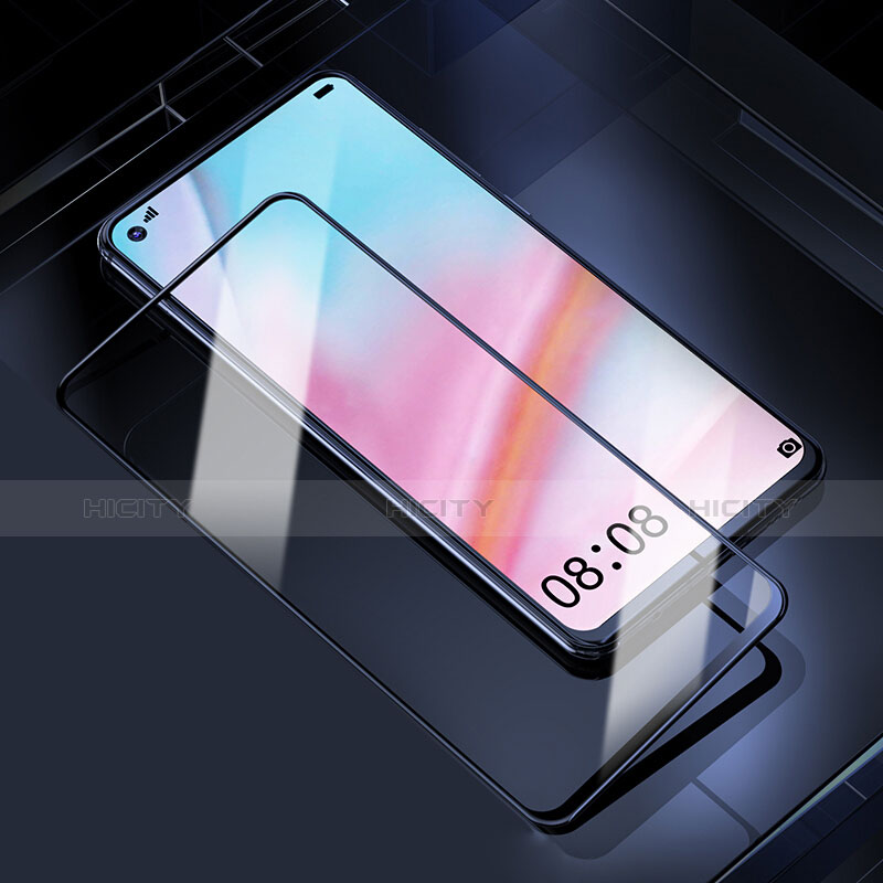 Schutzfolie Full Coverage Displayschutzfolie Panzerfolie Gehärtetes Glas Glasfolie Skins zum Aufkleben Panzerglas F03 für Huawei Nova 4 Schwarz