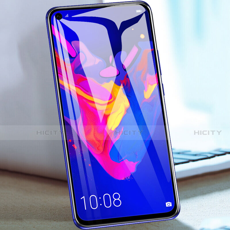 Schutzfolie Full Coverage Displayschutzfolie Panzerfolie Gehärtetes Glas Glasfolie Skins zum Aufkleben Panzerglas F03 für Huawei Nova 5i Schwarz