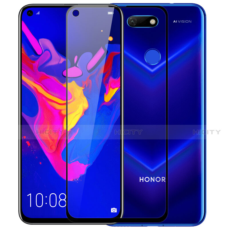 Schutzfolie Full Coverage Displayschutzfolie Panzerfolie Gehärtetes Glas Glasfolie Skins zum Aufkleben Panzerglas F03 für Huawei Nova 5i Schwarz