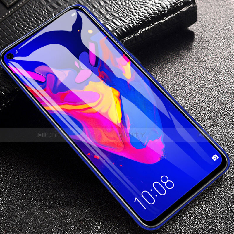 Schutzfolie Full Coverage Displayschutzfolie Panzerfolie Gehärtetes Glas Glasfolie Skins zum Aufkleben Panzerglas F03 für Huawei Nova 5i Schwarz