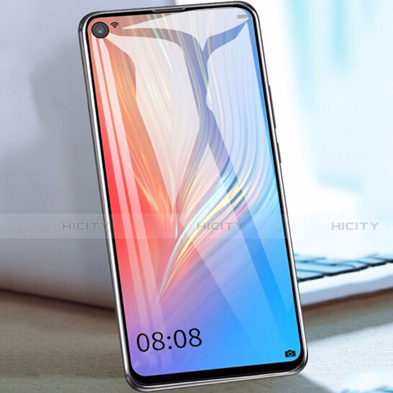 Schutzfolie Full Coverage Displayschutzfolie Panzerfolie Gehärtetes Glas Glasfolie Skins zum Aufkleben Panzerglas F03 für Huawei Nova 6 SE Schwarz