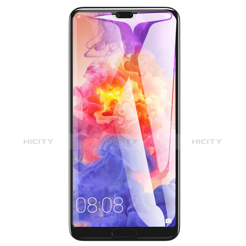 Schutzfolie Full Coverage Displayschutzfolie Panzerfolie Gehärtetes Glas Glasfolie Skins zum Aufkleben Panzerglas F03 für Huawei P20 Pro Schwarz