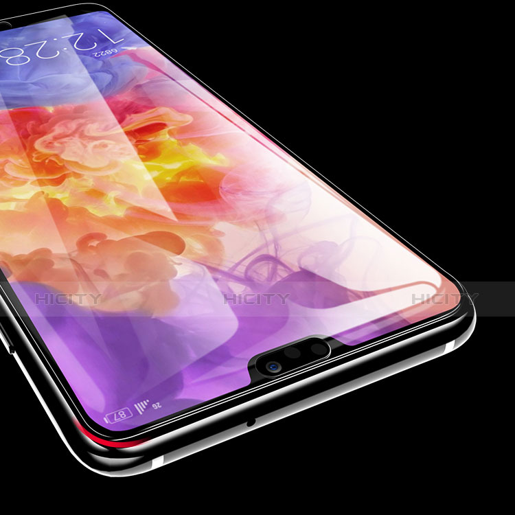 Schutzfolie Full Coverage Displayschutzfolie Panzerfolie Gehärtetes Glas Glasfolie Skins zum Aufkleben Panzerglas F03 für Huawei P20 Pro Schwarz