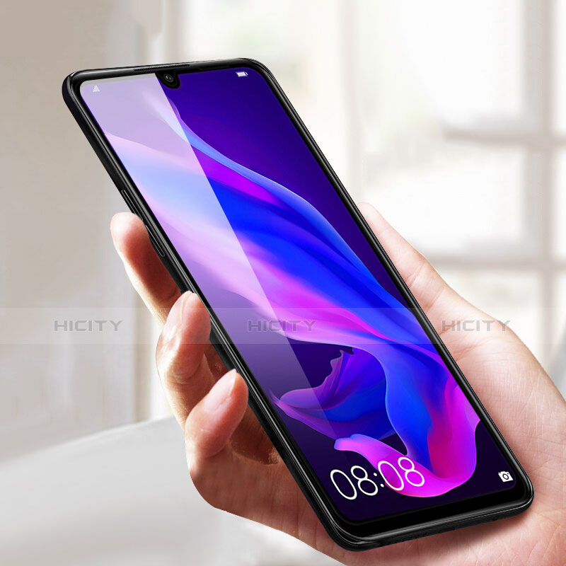 Schutzfolie Full Coverage Displayschutzfolie Panzerfolie Gehärtetes Glas Glasfolie Skins zum Aufkleben Panzerglas F03 für Huawei P30 Lite Schwarz