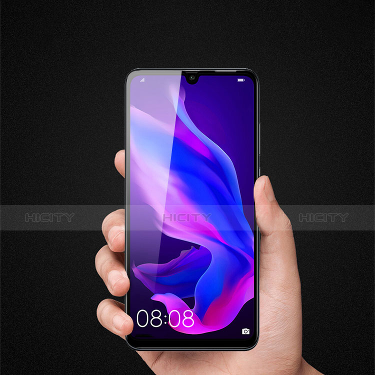 Schutzfolie Full Coverage Displayschutzfolie Panzerfolie Gehärtetes Glas Glasfolie Skins zum Aufkleben Panzerglas F03 für Huawei P30 Lite Schwarz