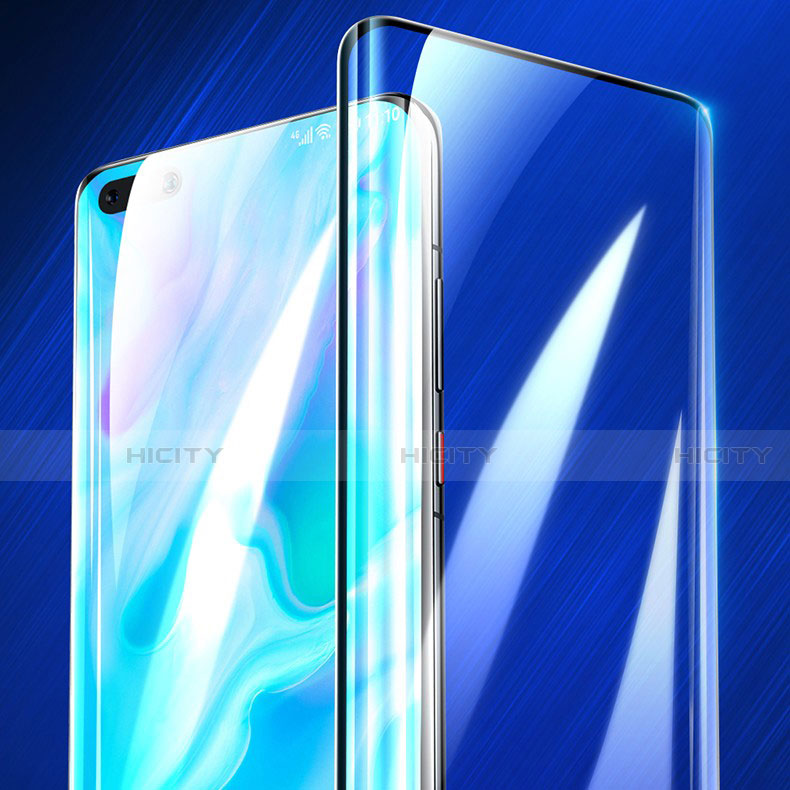 Schutzfolie Full Coverage Displayschutzfolie Panzerfolie Gehärtetes Glas Glasfolie Skins zum Aufkleben Panzerglas F03 für Huawei P40 Pro Schwarz