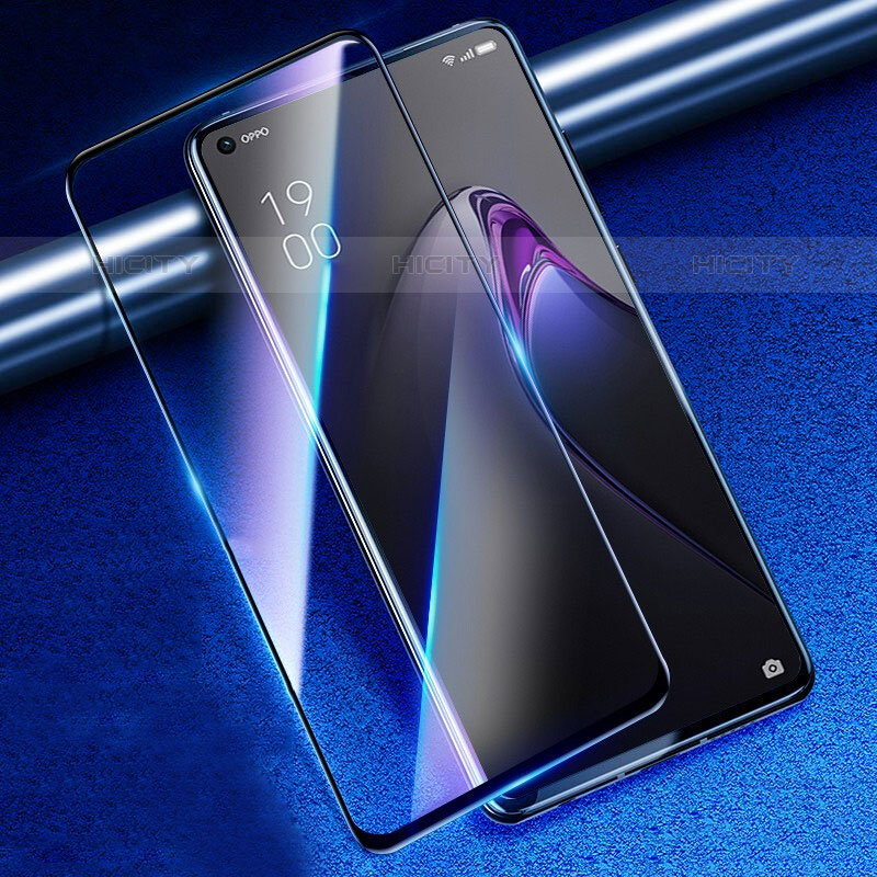 Schutzfolie Full Coverage Displayschutzfolie Panzerfolie Gehärtetes Glas Glasfolie Skins zum Aufkleben Panzerglas F03 für Oppo A11S Schwarz Plus