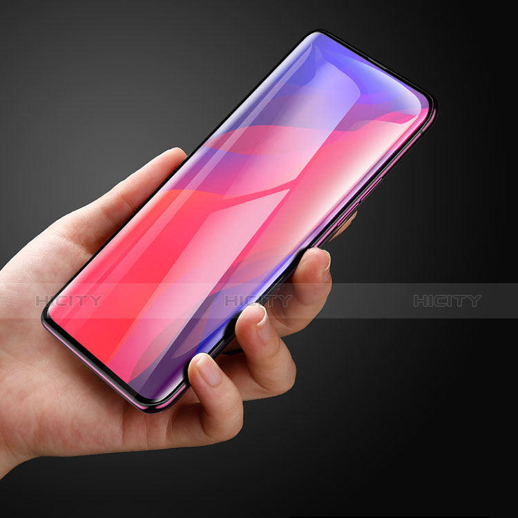 Schutzfolie Full Coverage Displayschutzfolie Panzerfolie Gehärtetes Glas Glasfolie Skins zum Aufkleben Panzerglas F03 für Oppo Find X Schwarz