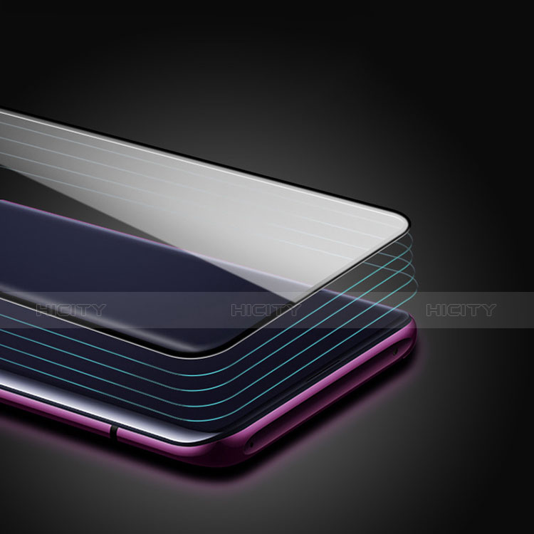 Schutzfolie Full Coverage Displayschutzfolie Panzerfolie Gehärtetes Glas Glasfolie Skins zum Aufkleben Panzerglas F03 für Oppo Find X Schwarz