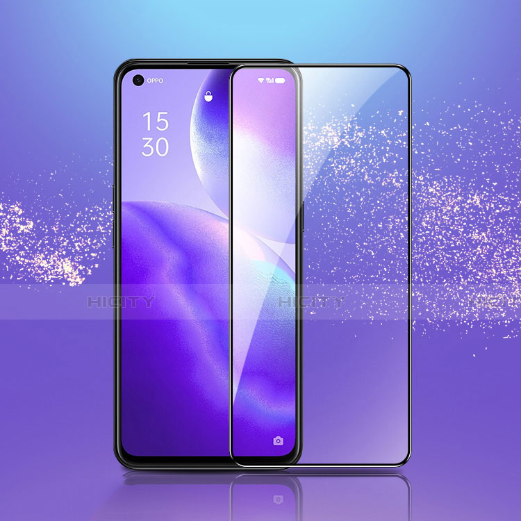 Schutzfolie Full Coverage Displayschutzfolie Panzerfolie Gehärtetes Glas Glasfolie Skins zum Aufkleben Panzerglas F03 für Oppo Find X3 Lite 5G Schwarz