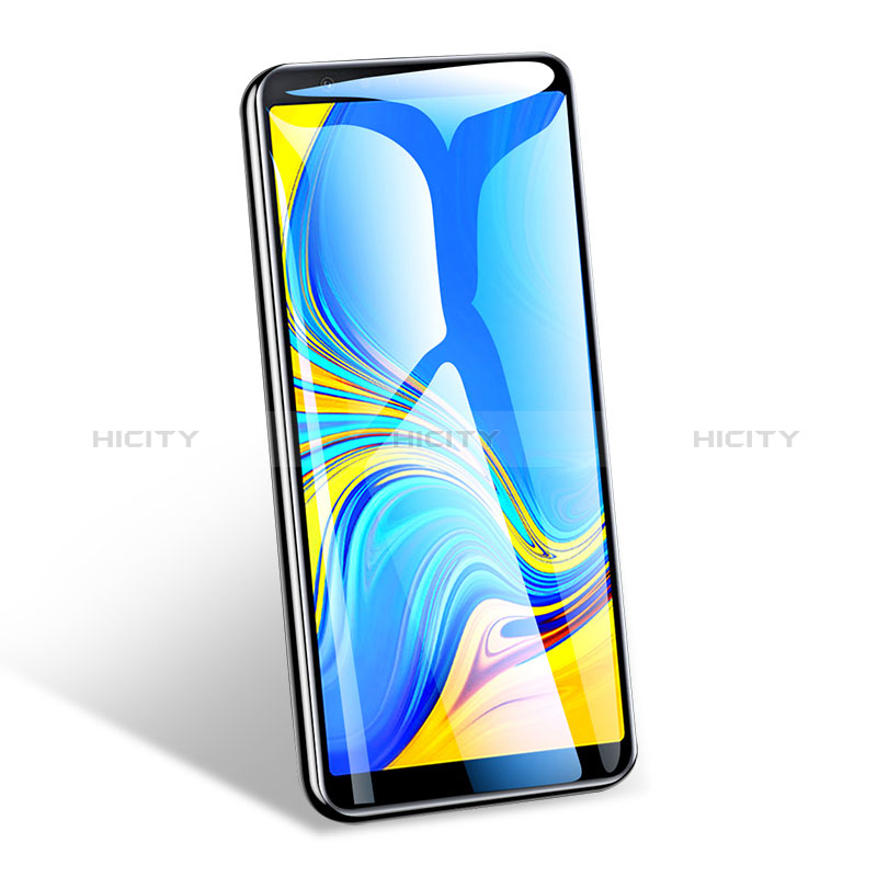 Schutzfolie Full Coverage Displayschutzfolie Panzerfolie Gehärtetes Glas Glasfolie Skins zum Aufkleben Panzerglas F03 für Samsung Galaxy A7 (2018) A750 Schwarz