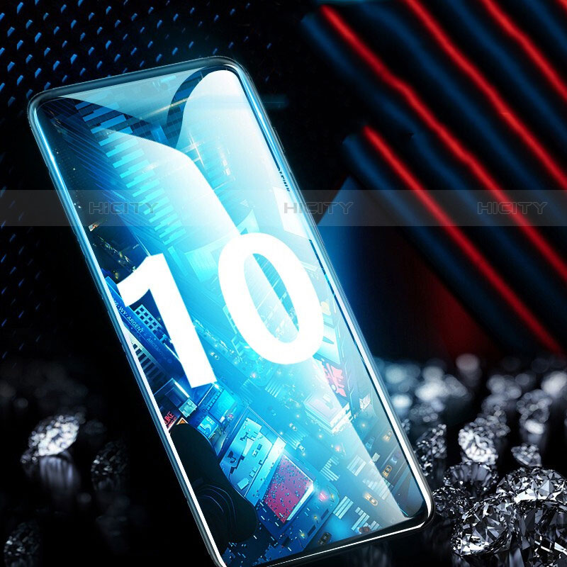 Schutzfolie Full Coverage Displayschutzfolie Panzerfolie Gehärtetes Glas Glasfolie Skins zum Aufkleben Panzerglas F03 für Samsung Galaxy S10 5G Schwarz