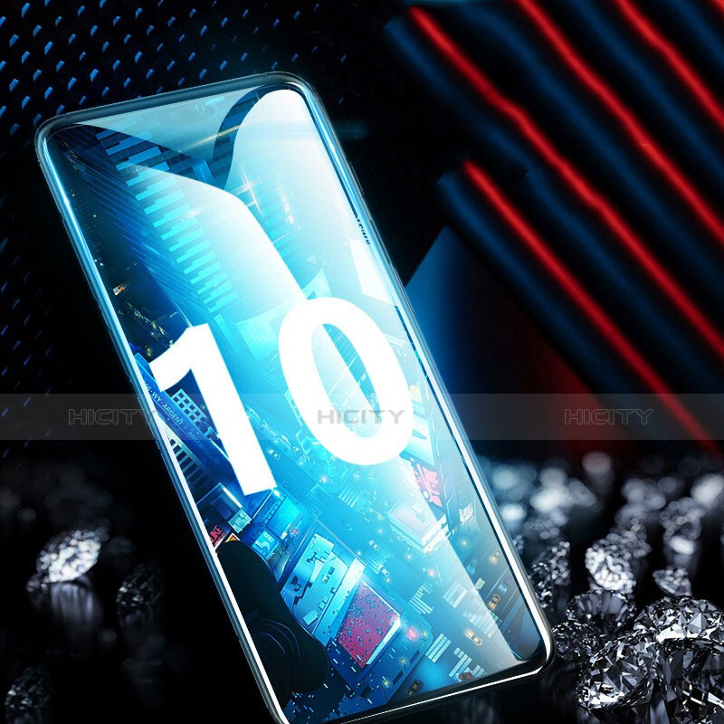 Schutzfolie Full Coverage Displayschutzfolie Panzerfolie Gehärtetes Glas Glasfolie Skins zum Aufkleben Panzerglas F03 für Samsung Galaxy S10 Schwarz