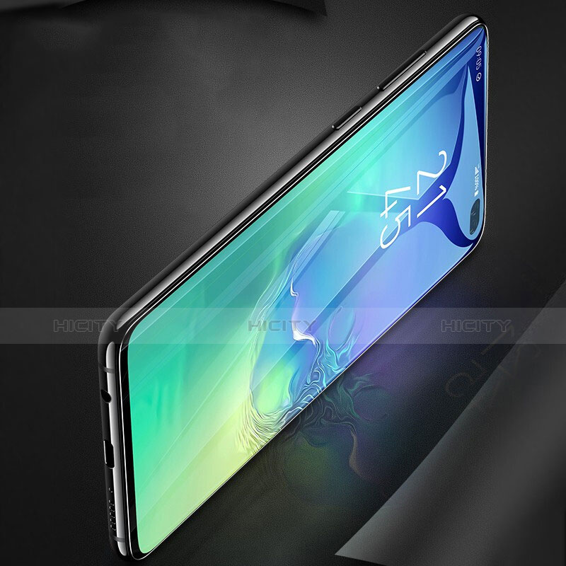 Schutzfolie Full Coverage Displayschutzfolie Panzerfolie Gehärtetes Glas Glasfolie Skins zum Aufkleben Panzerglas F03 für Samsung Galaxy S10 Schwarz