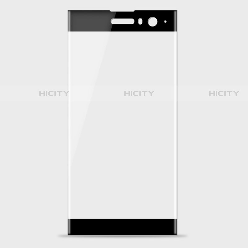 Schutzfolie Full Coverage Displayschutzfolie Panzerfolie Gehärtetes Glas Glasfolie Skins zum Aufkleben Panzerglas F03 für Sony Xperia XA2 Plus Schwarz