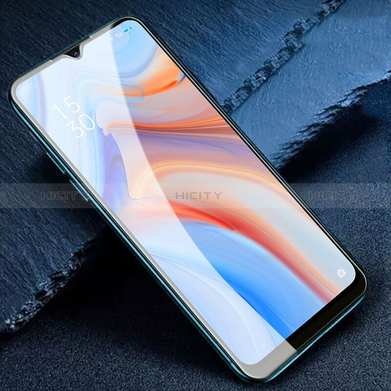 Schutzfolie Full Coverage Displayschutzfolie Panzerfolie Gehärtetes Glas Glasfolie Skins zum Aufkleben Panzerglas F03 für Vivo Y12A Schwarz