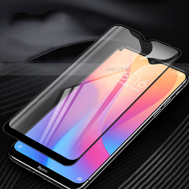 Schutzfolie Full Coverage Displayschutzfolie Panzerfolie Gehärtetes Glas Glasfolie Skins zum Aufkleben Panzerglas F03 für Xiaomi Redmi 8 Schwarz