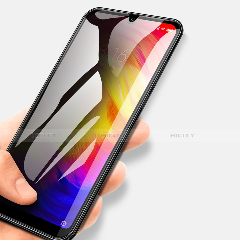 Schutzfolie Full Coverage Displayschutzfolie Panzerfolie Gehärtetes Glas Glasfolie Skins zum Aufkleben Panzerglas F03 für Xiaomi Redmi Note 7 Pro Schwarz