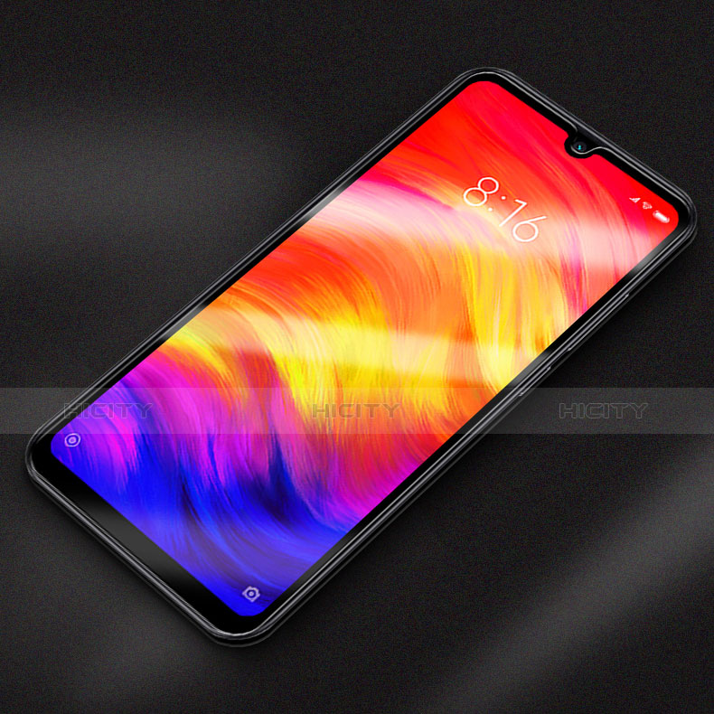 Schutzfolie Full Coverage Displayschutzfolie Panzerfolie Gehärtetes Glas Glasfolie Skins zum Aufkleben Panzerglas F03 für Xiaomi Redmi Note 7 Schwarz