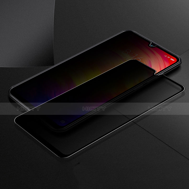 Schutzfolie Full Coverage Displayschutzfolie Panzerfolie Gehärtetes Glas Glasfolie Skins zum Aufkleben Panzerglas F03 für Xiaomi Redmi Note 7 Schwarz