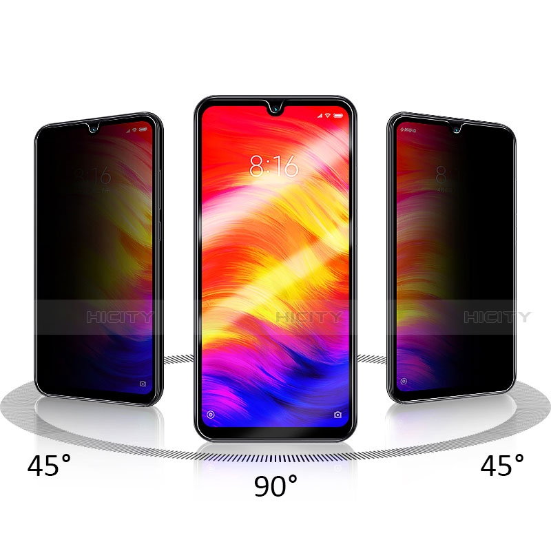 Schutzfolie Full Coverage Displayschutzfolie Panzerfolie Gehärtetes Glas Glasfolie Skins zum Aufkleben Panzerglas F03 für Xiaomi Redmi Note 8 (2021) Schwarz groß