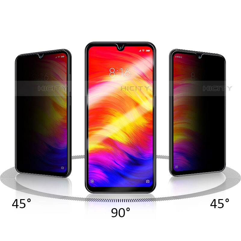 Schutzfolie Full Coverage Displayschutzfolie Panzerfolie Gehärtetes Glas Glasfolie Skins zum Aufkleben Panzerglas F03 für Xiaomi Redmi Note 8T Schwarz