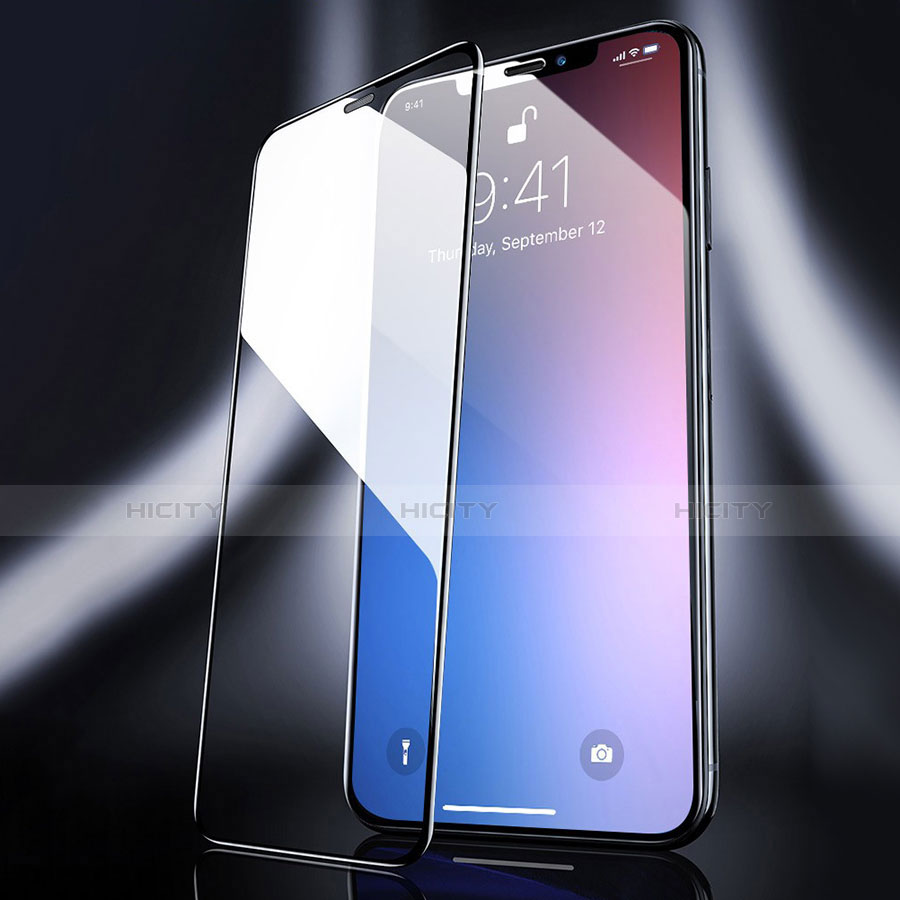 Schutzfolie Full Coverage Displayschutzfolie Panzerfolie Gehärtetes Glas Glasfolie Skins zum Aufkleben Panzerglas F04 für Apple iPhone 11 Pro Max Schwarz